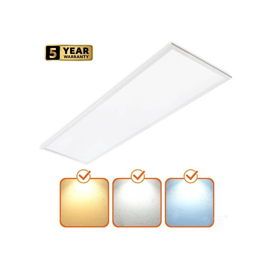LED Prigušivi ugradbeni panel CAPRI LED/25/36/40W/230V 3000/4000/5700K IP44 30x120 cm