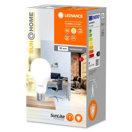 LED Prigušiva antibakterijska žarulja A40 E27/9W/230V Wi-Fi - Ledvance