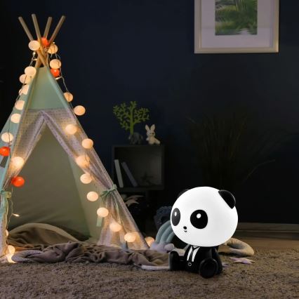 LED Prigušiva dječja dodirna lampa PANDA LED/2,5W/3,7V 1200 mAh