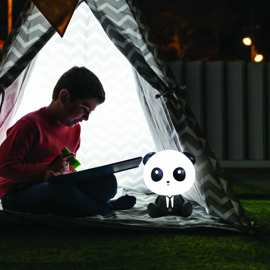 LED Prigušiva dječja dodirna lampa PANDA LED/2,5W/3,7V 1200 mAh