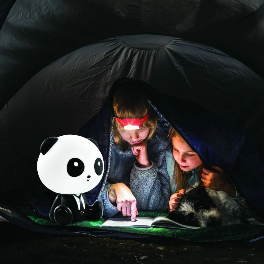 LED Prigušiva dječja dodirna lampa PANDA LED/2,5W/3,7V 1200 mAh