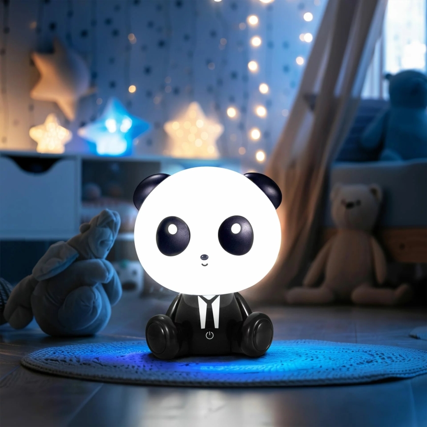 LED Prigušiva dječja dodirna lampa PANDA LED/2,5W/3,7V 1200 mAh