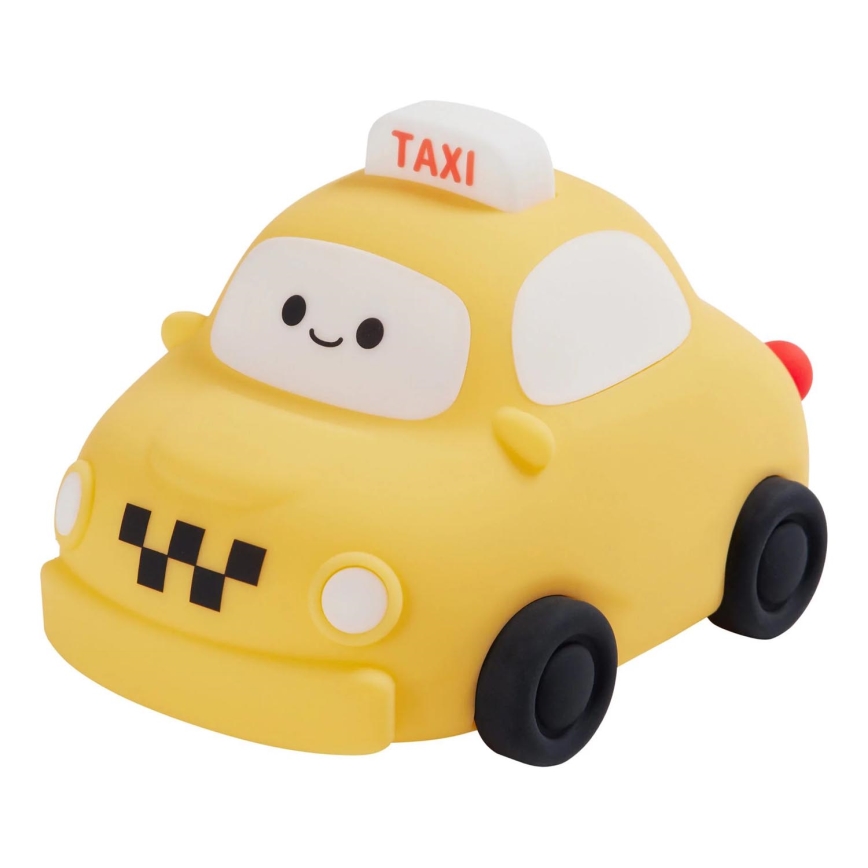 LED Prigušiva dječja dodirna lampa TAXI LED/1W/5V USB 1200 mAh taxi žuta