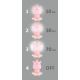 LED Prigušiva dječja noćna lampica LED/2,5W/230V nilski konj ružičasti