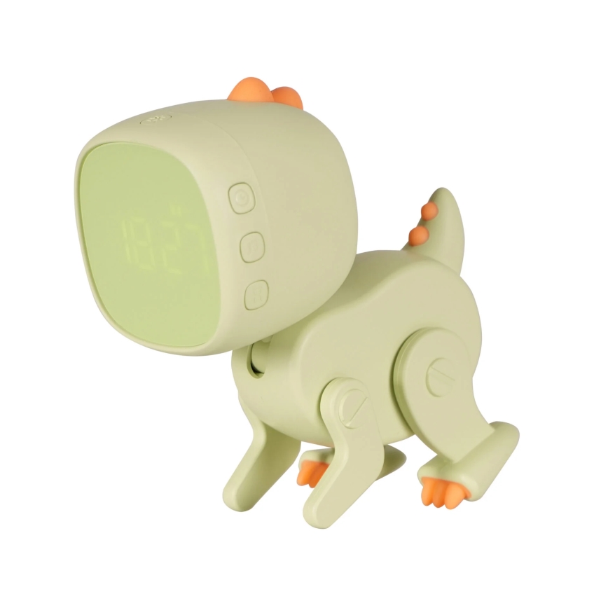 LED RGBW Prigušiva dječja noćna lampica s budilicom ROBOT LED/1W/5V 1200 mAh