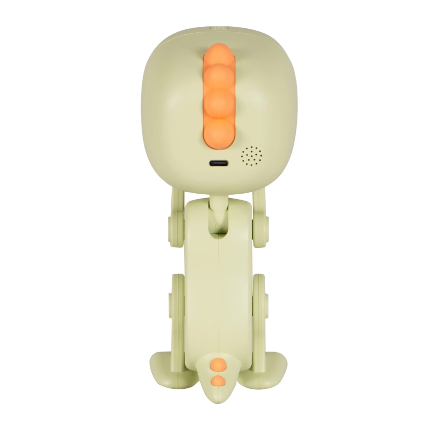 LED RGBW Prigušiva dječja noćna lampica s budilicom ROBOT LED/1W/5V 1200 mAh