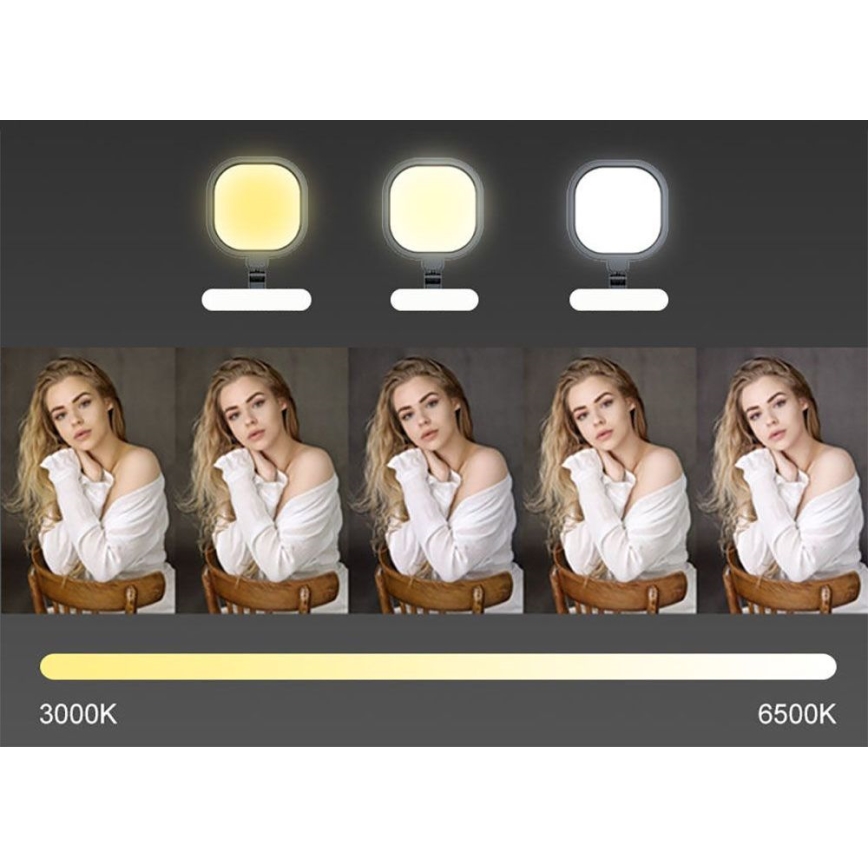 LED Prigušiva dodirna fleksibilna stolna lampa POINTIQ LED/15W/230V 3000-6500K CRI 96 crna