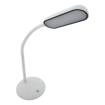 LED Prigušiva dodirna fleksibilna stolna lampa LED/6W/5V USB 1200 mAh bijela