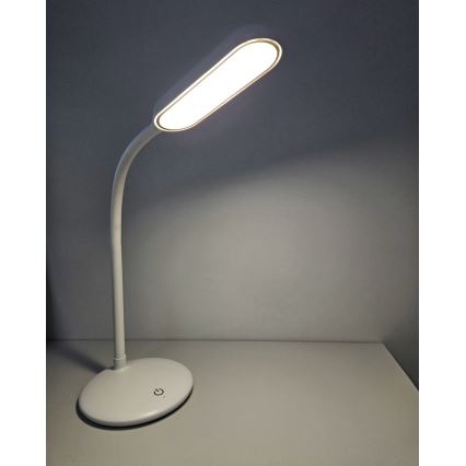 LED Prigušiva dodirna fleksibilna stolna lampa LED/6W/5V USB 1200 mAh bijela