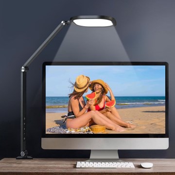 LED Prigušiva dodirna fleksibilna stolna lampa POINTIQ LED/15W/230V 3000-6500K CRI 96 crna