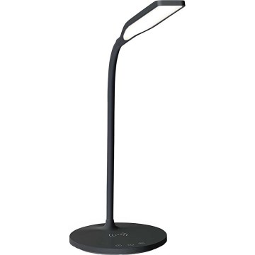 LED Prigušiva dodirna fleksibilna stolna lampa s 15W bežičnim punjenjem Qi LED/5,5W/230V 2700-6500K crna