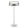 LED Prigušiva dodirna vanjska stolna lampa CASABLANCA LED/3,4W/5V USB 3600 mAh IP44 bijela