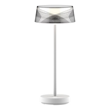 LED Prigušiva dodirna vanjska stolna lampa CASABLANCA LED/3,4W/5V USB 3600 mAh IP44 bijela