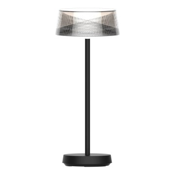 LED Prigušiva dodirna vanjska stolna lampa CASABLANCA LED/3,4W/5V USB 3600 mAh IP44 crna