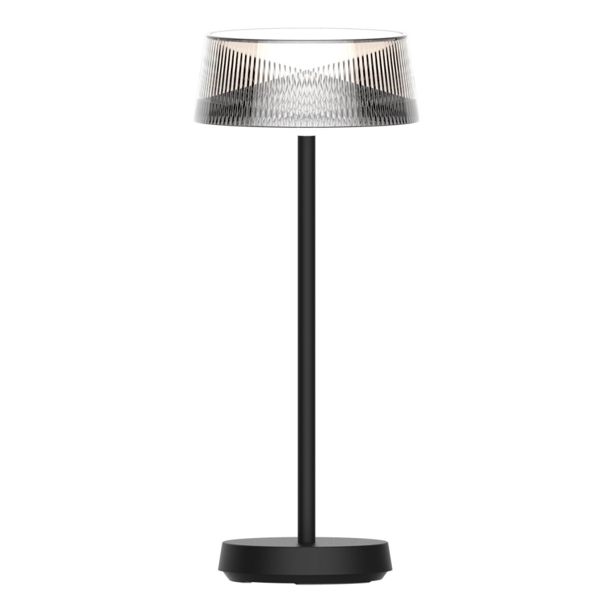 LED Prigušiva dodirna vanjska stolna lampa CASABLANCA LED/3,4W/5V USB 3600 mAh IP44 crna