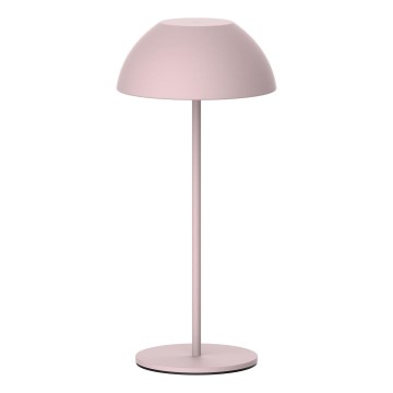 LED Prigušiva dodirna vanjska stolna lampa TANZANIA LED/1,8W/5V USB 1800 mAh IP44 ružičasta
