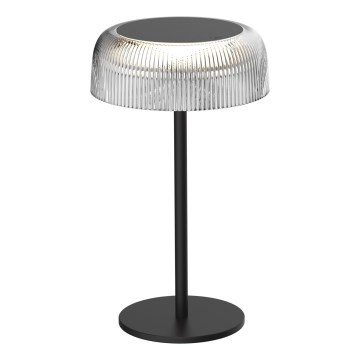 LED Prigušiva dodirna vanjska stolna lampa TRYPOLIS LED/2W/5V USB 1800 mAh IP44 crna