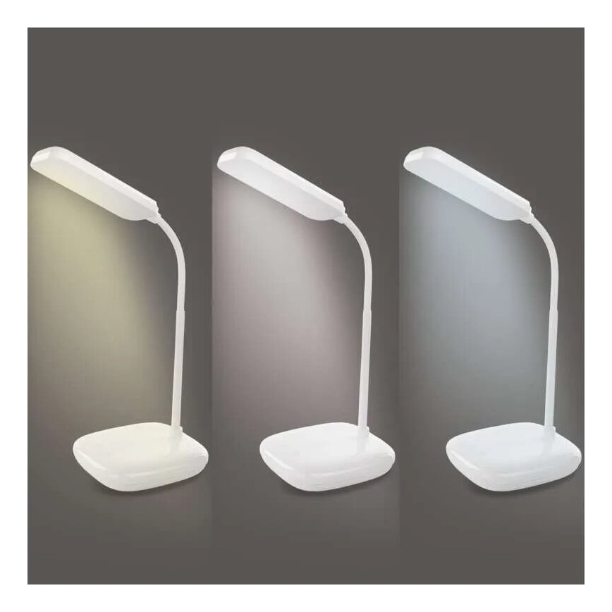 LED Prigušiva fleksibilna stolna lampa LED/12W/230V 3000K/4000K/6500K bijela