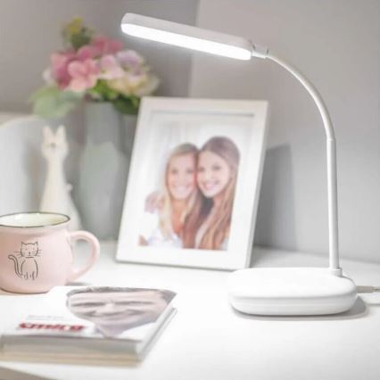 LED Prigušiva fleksibilna stolna lampa LED/12W/230V 3000K/4000K/6500K bijela