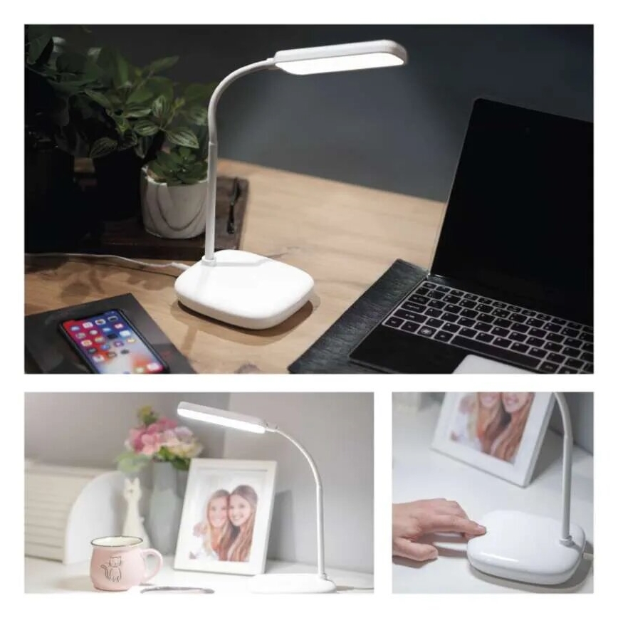 LED Prigušiva fleksibilna stolna lampa LED/12W/230V 3000K/4000K/6500K bijela