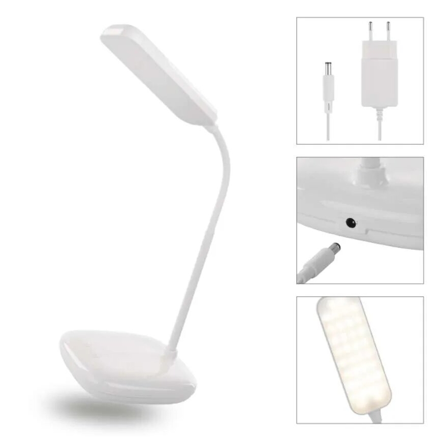 LED Prigušiva fleksibilna stolna lampa LED/12W/230V 3000K/4000K/6500K bijela