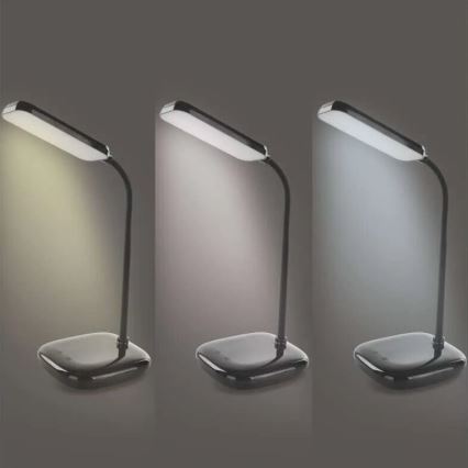 LED Prigušiva fleksibilna stolna lampa LED/12W/230V 3000K/4000K/6500K crna