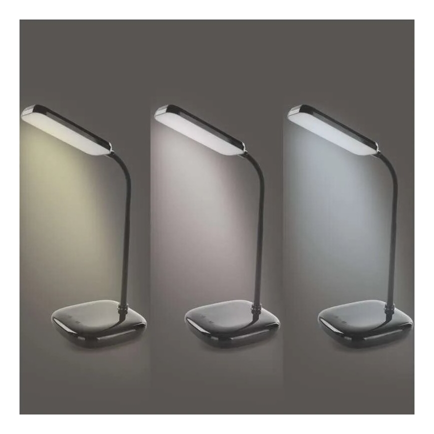 LED Prigušiva fleksibilna stolna lampa LED/12W/230V 3000K/4000K/6500K crna