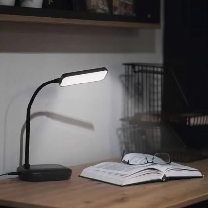 LED Prigušiva fleksibilna stolna lampa LED/12W/230V 3000K/4000K/6500K crna