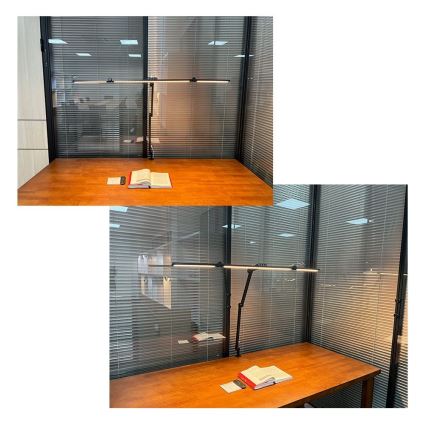 LED Prigušiva dodirna fleksibilna stolna lampa POINTIQ LED/36W/230V 3000-6500K CRI 92 crna