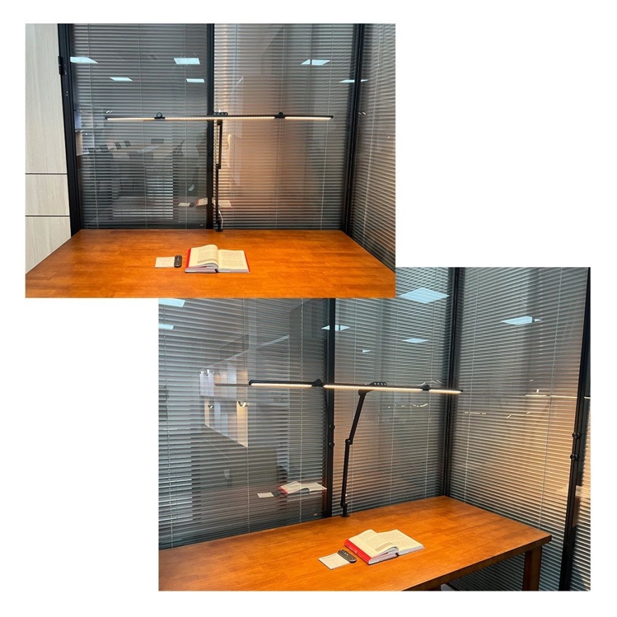 LED Prigušiva dodirna fleksibilna stolna lampa POINTIQ LED/36W/230V 3000-6500K CRI 92 crna
