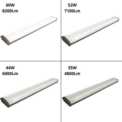 LED Prigušiva fluorescentna svjetiljka LED/35W/44W/52W/60W/230V 4000K 120 cm