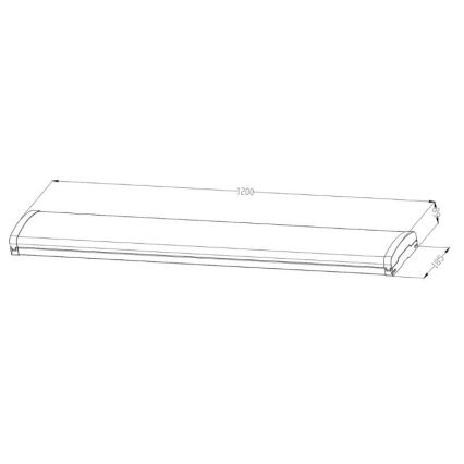 LED Prigušiva fluorescentna svjetiljka LED/35W/44W/52W/60W/230V 4000K 120 cm
