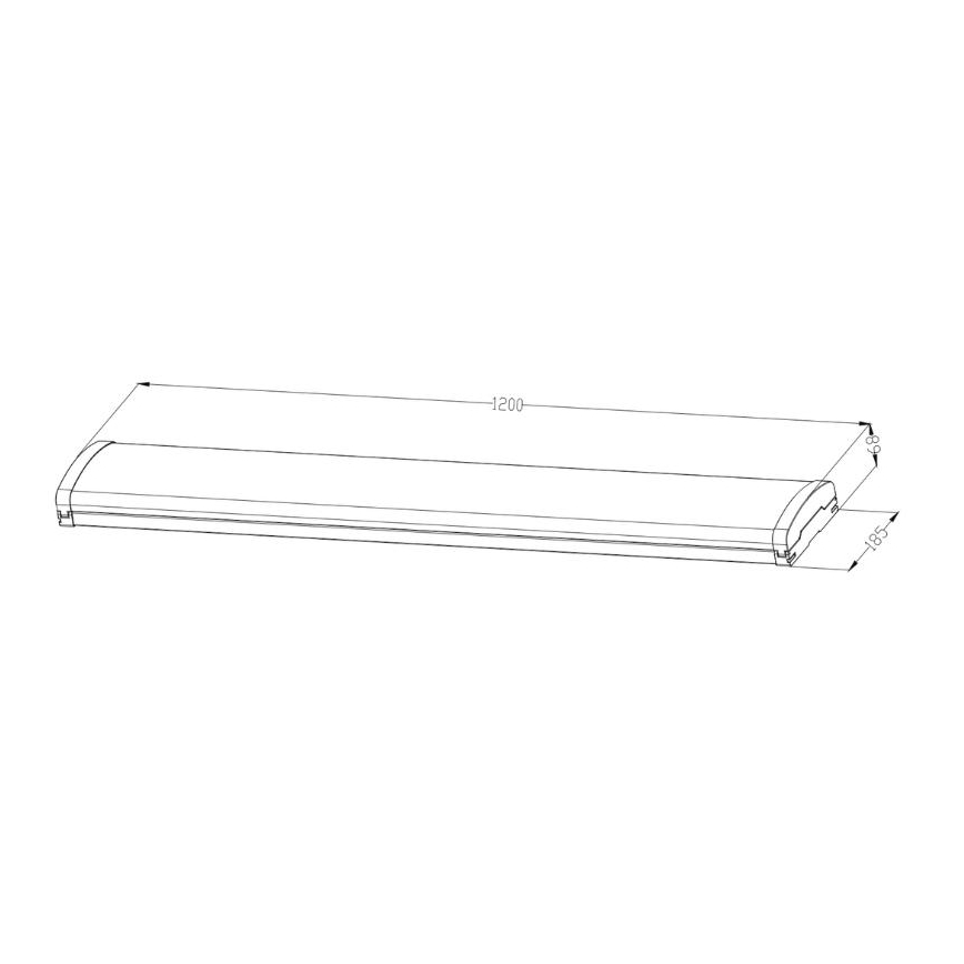 LED Prigušiva fluorescentna svjetiljka LED/35W/44W/52W/60W/230V 4000K 120 cm