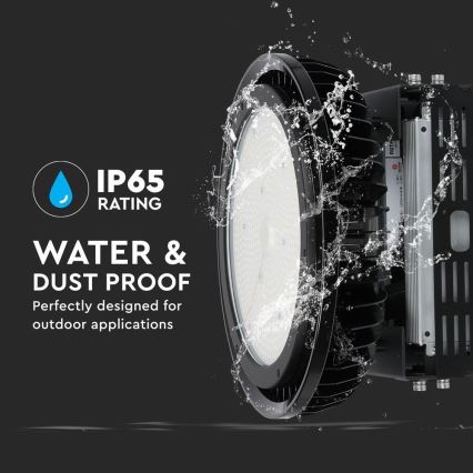 LED Prigušiva industrijska svjetiljka High Bay LED/500W/230V 4000K IP65 crna