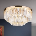 LED Prigušiva kristalna stropna svjetiljka PRISM LED/80W/230V pr. 55 cm 24K zlatna
