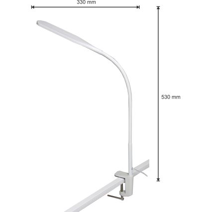 LED Prigušiva lampa 3u1 LED/10W/230V 3000/4000/6000K CRI 90 bijela