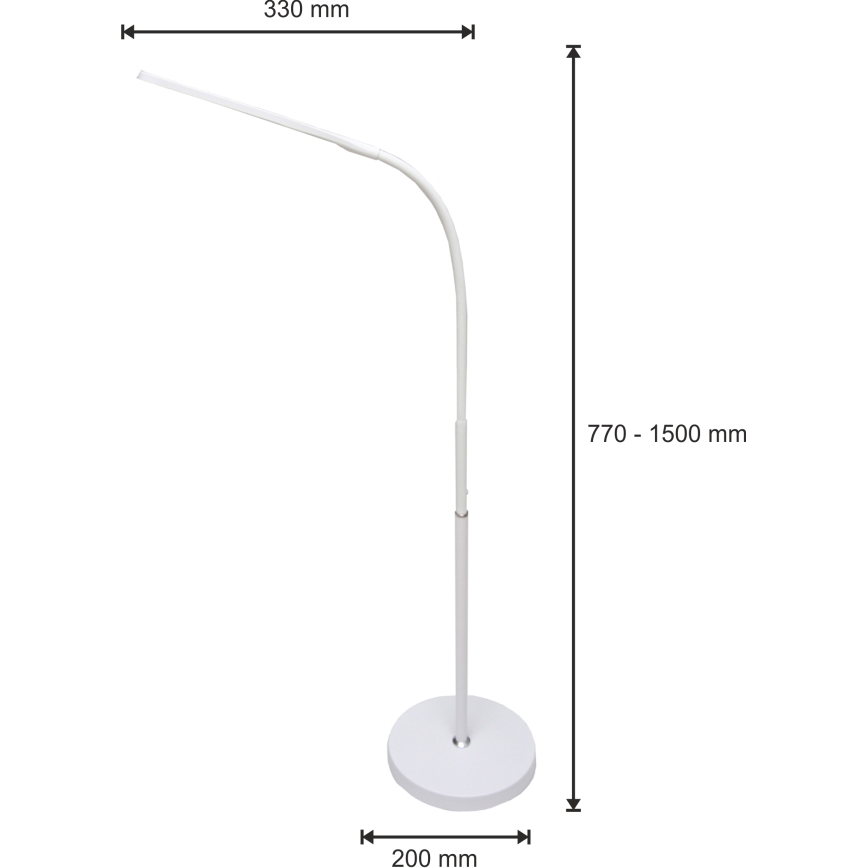 LED Prigušiva lampa 3u1 LED/10W/230V 3000/4000/6000K CRI 90 bijela