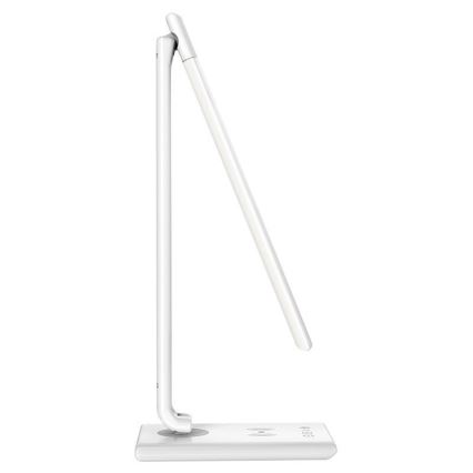 LED Prigušiva stolna lampa s upravljanjem na dodir i bežičnim punjenjem MEGGIE LED/8W/230V + USB