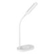 LED Prigušiva stolna lampa s upravljanjem na dodir i bežičnim punjenjem OCTAVIA LED/7W/230V bijela