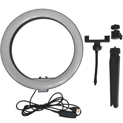 LED Prigušiva lampa sa stalkom i držačem za vloganje LED/10W/5V 2700-6500K