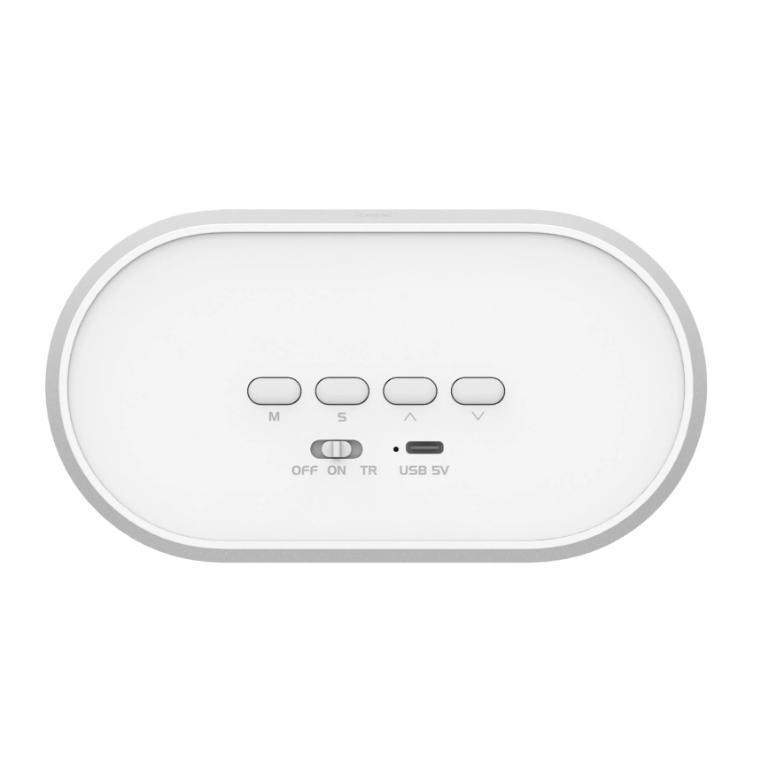 LED Prigušiva noćna lampica s budilicom BUNNY LED/1,2W/5V 3000K