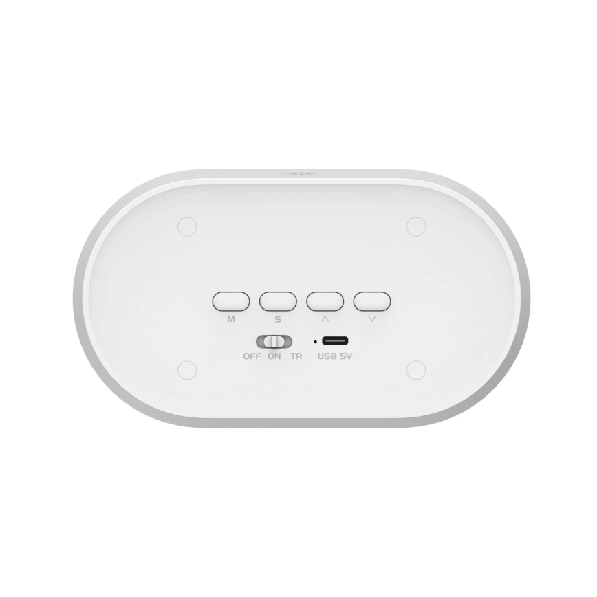 LED Prigušiva noćna lampica s budilicom KAJA LED/1,3W/5V 3000K