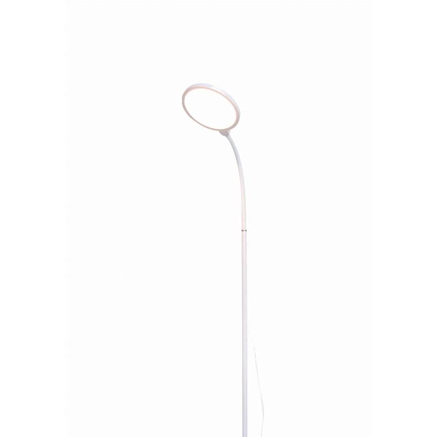 LED Prigušiva podna lampa 2u1 LED/10W/230V bijela