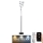 LED Prigušiva podna lampa LED/50W/230V 3000-6500K siva + daljinski upravljač