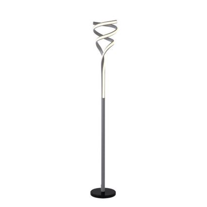 LED Prigušiva podna lampa LED/50W/230V 3000-6500K siva + daljinski upravljač