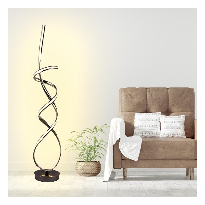 LED Prigušiva podna lampa LED/80W/230V 3000-6500K + daljinski upravljač
