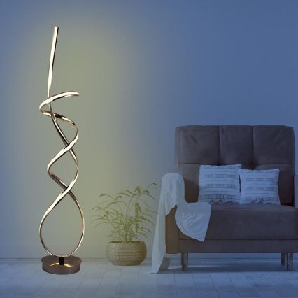 LED Prigušiva podna lampa LED/80W/230V 3000-6500K + daljinski upravljač