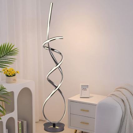 LED Prigušiva podna lampa LED/80W/230V 3000-6500K + daljinski upravljač