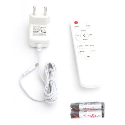 LED Prigušiva podna lampa LED/9W/230V 3000-6500K bijela + daljinski upravljač