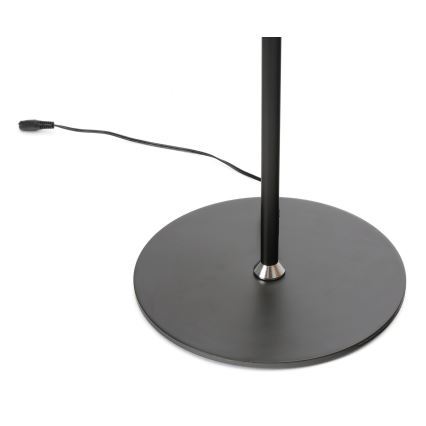 LED Prigušiva podna lampa LED/9W/230V 3000-6500K crna + daljinski upravljač